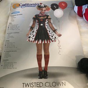 Women's Twisted Clown, by California Costumes